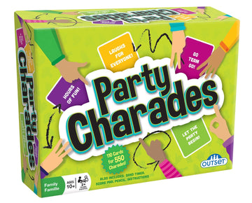 Party Charades Game - Contains 550 charades - Great Family Game for 2 or More Players Ages 10 and up by Outset Media