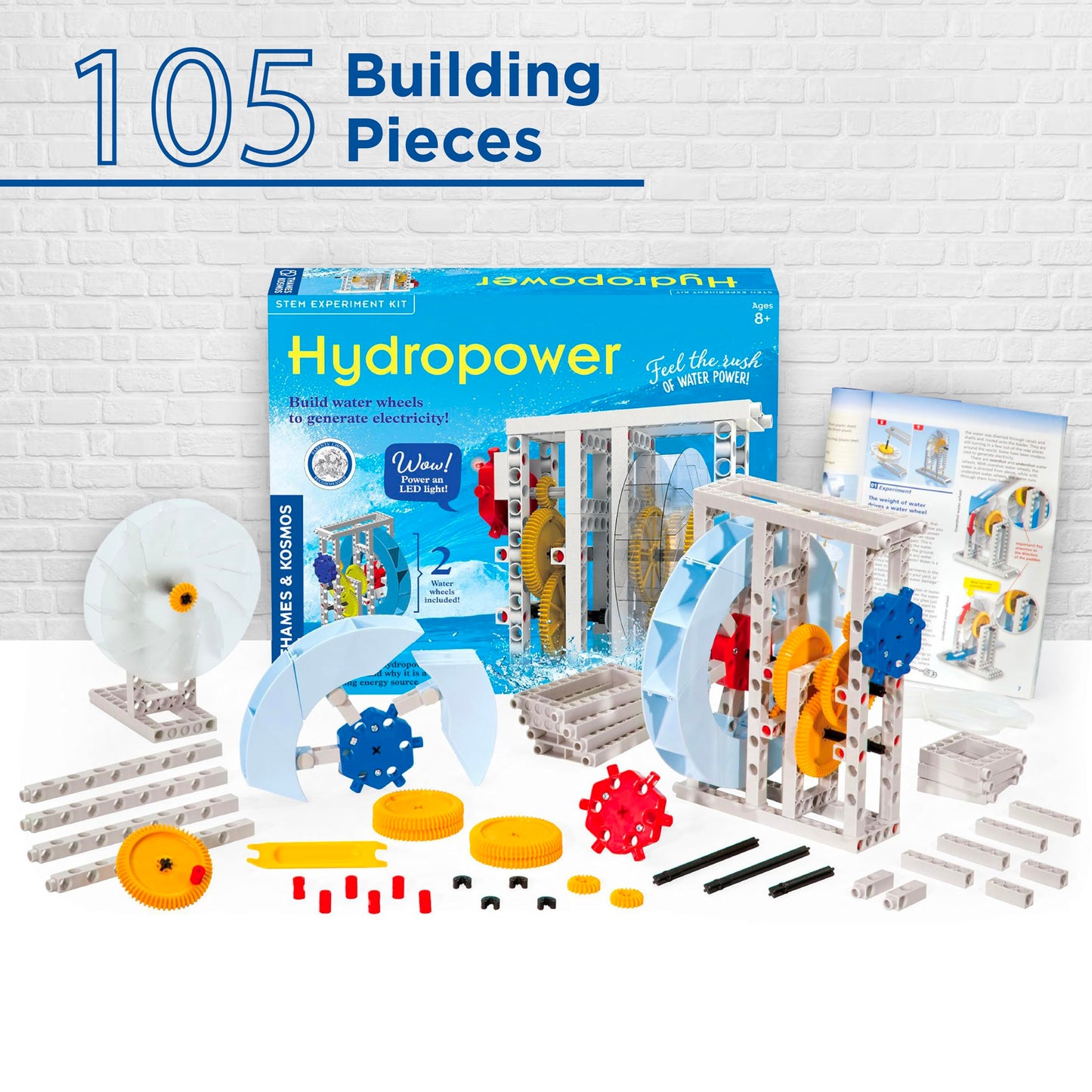 Thames & Kosmos Hydropower Science Kit | 12 Stem Experiments | Learn About Alternative & Renewable Energy, Environmental Science | Parents' Choice