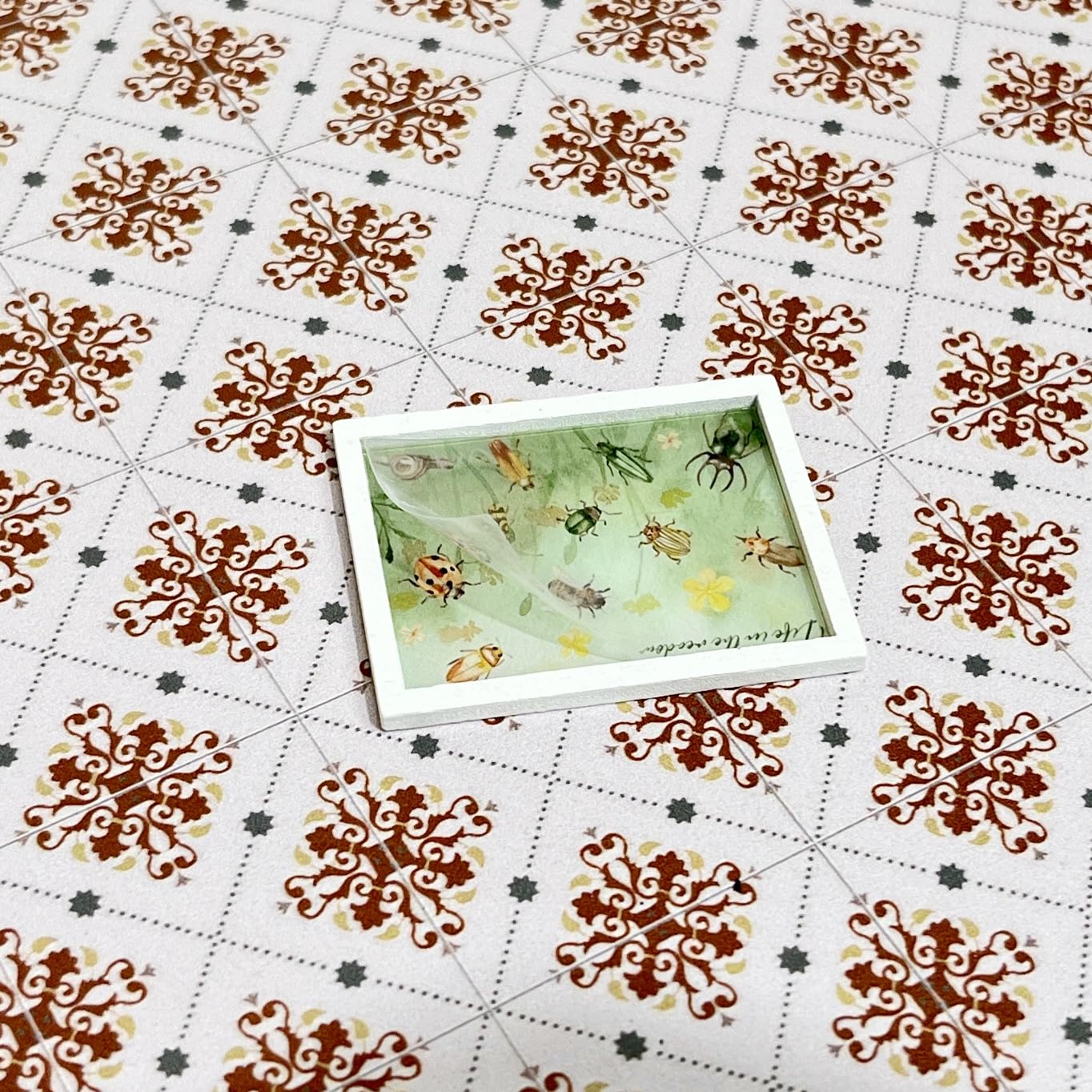 SAMCAMI Dollhouse Furniture Mini Wall Art, 1/12 Scale Accessories, Dollhouse Miniatures, 15 Pieces (No.1)