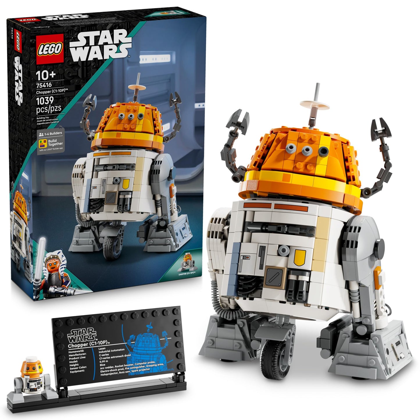 LEGO Star Wars: Ahsoka Chopper (C1-10P) Astromech Droid Set - Building Toy for Kids, Ages 10+ - Makes a Great Gift for Boys and Girls - Model Kit