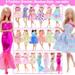 BJDBUS 11 Sets Doll Clothes 3 Sequins Dresses 4 Fashion Dresses and Floral Short Skirt 4 Casual Outfits Tops and Pants for 11.5 inch Girl Doll