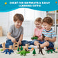 Get Ready Kids Dinosaur Figures Playset - 8 Large Dino Toys for Kids 2-4
