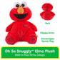 GUND Sesame Street Official Oh So Snuggly Elmo 12.5-Inch Plush Toy, Ages 0+
