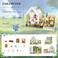 Flower House Building Set, Greenhouse Building Block Set with LED Lights, DIY Greenhouse KIt-Ideal Gifts for Kids and Adults-Plant and Animal Lovers
