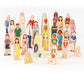 Guidecraft Wedgies Family Set of Wooden Figures - Kids Learning & Educational Toys, Block Play Character Set for Toddlers