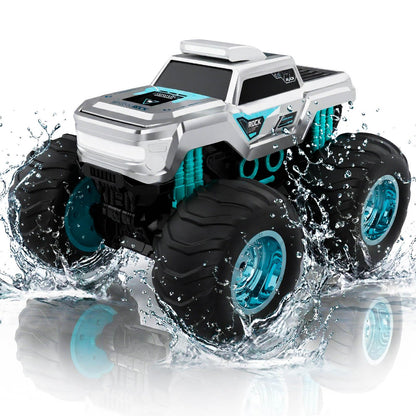 Werlutch Remote Control Car, 1:14 Amphibious RC Cars, 4WD Waterproof All Terrain Monster Truck, 2.4 GHz RC Toys for Boys Kids Christmas Birthday Gifts