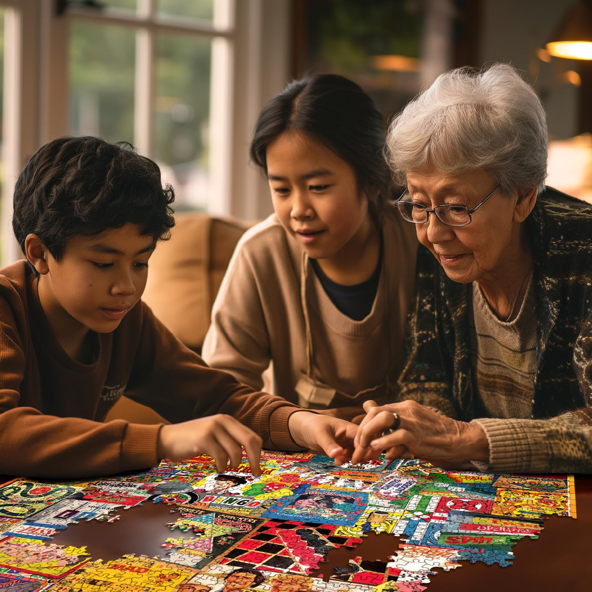 White Mountain 1000 Piece Jigsaw Puzzle, The Games We Played