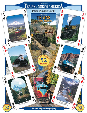 SEA and SKY Discover Trains of North America Playing Cards