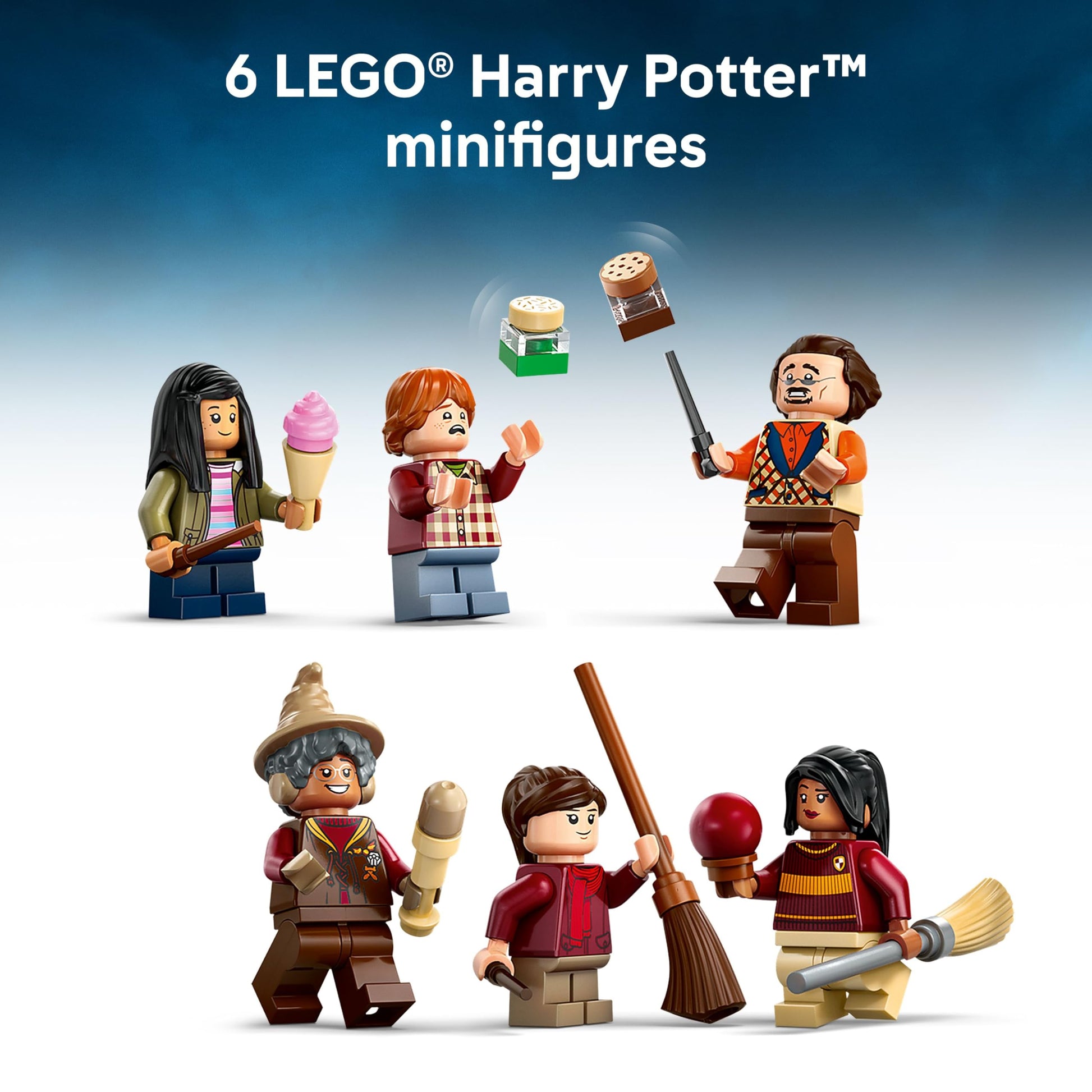 LEGO Harry Potter Quality Quidditch Supplies & Ice Cream Parlour - Kids Toy - Diagon Alley Building Set for Boys and Girls 8+ - Harry Potter