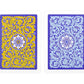 Copag 1546 Neoteric Design 100% Plastic Playing Cards, Poker Size (Standard) Violet/Yellow/Blue (Regular Index, 1 Set)