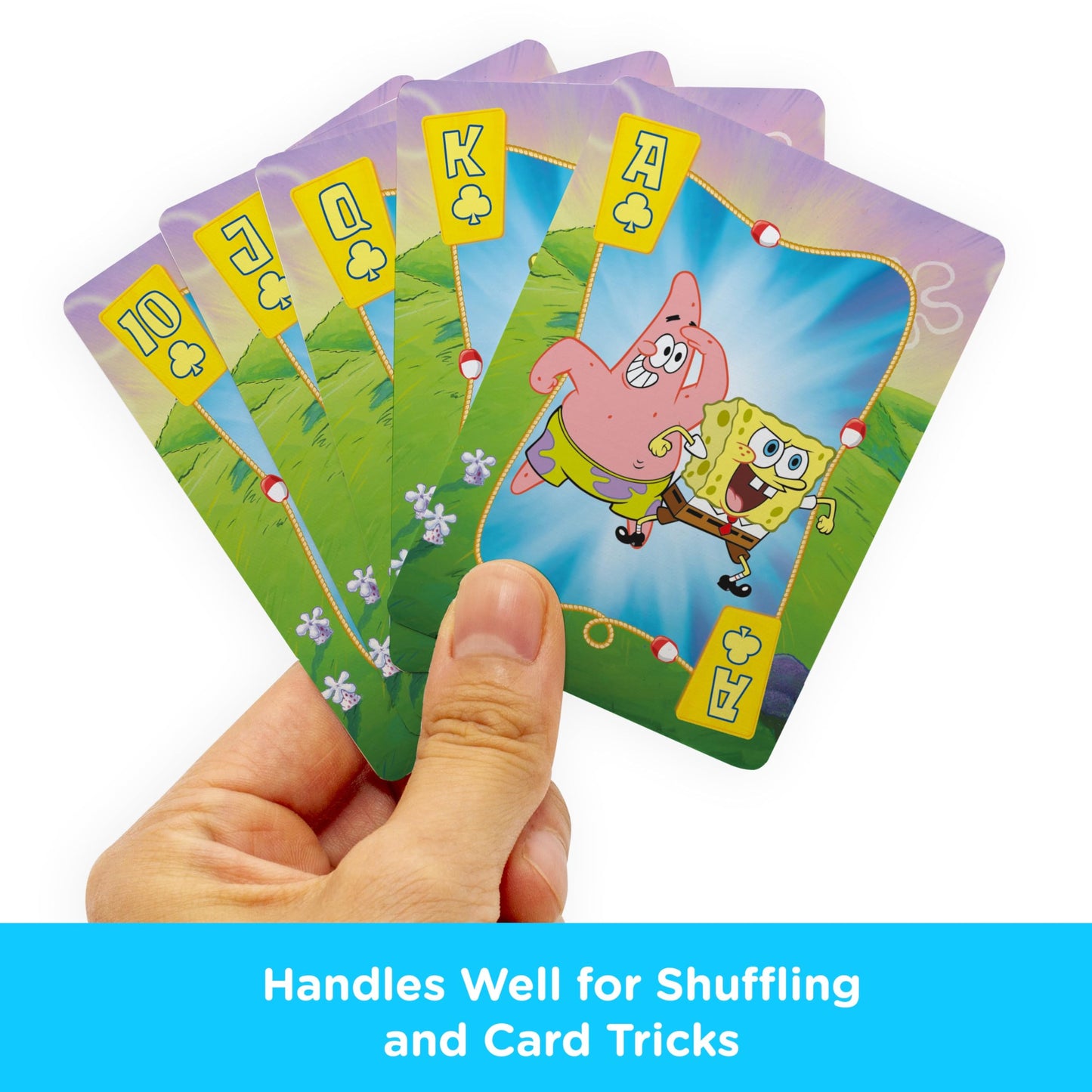 AQUARIUS SpongeBob Playing Cards - SpongeBob SquarePants Themed Deck of Cards for Your Favorite Card Games - Officially Licensed SpongeBob Merchandise