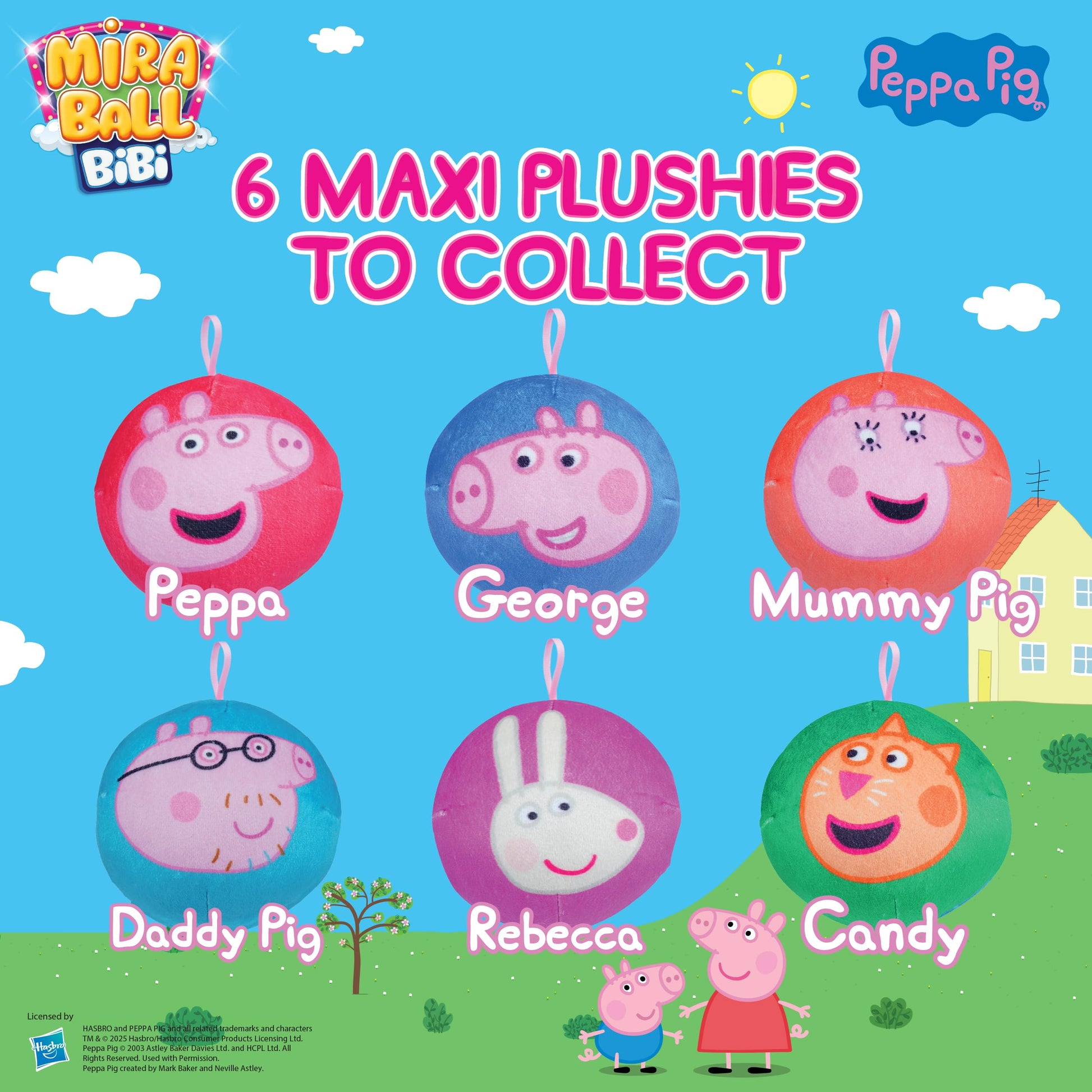 MiraBall - Bibi Bibi, Peppa Pig, Set of 3