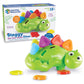 Learning Resources Steggy the Fine Motor Dino - 11 Pieces, Ages 18+ Months Toddler Learning Toys, Fine Motor and Sensory Toy, Toddler Montessori Toys,