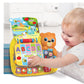 Winfun Learn with Me Activity Book - Interactive Educational Toy with 13 Colorful Pages, Light-Up Animal Buttons, Music & Questions - Early Learning