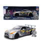 Jada Mechagodzilla w/ 2009 Nissan GT-R R35 Ben Sopra - 1:24 Anime Hollywood Rides - Die-Cast Car & Figure Toys - Opening Doors, Hood & Trunk
