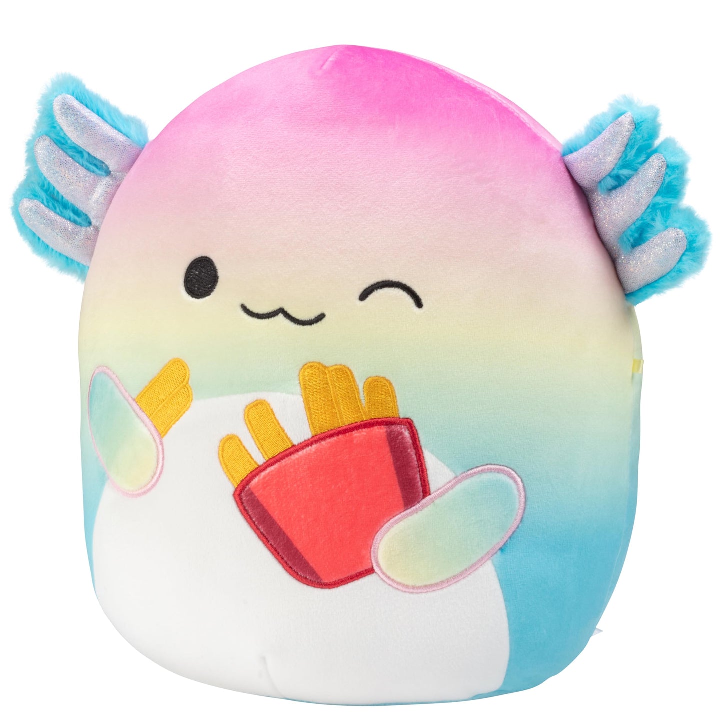 Squishmallows Original 10-Inch Aika The Rainbow Axolotl - Official Jazwares Plush - Collectible Soft & Squishy Axolotl Stuffed Animal Toy - Add