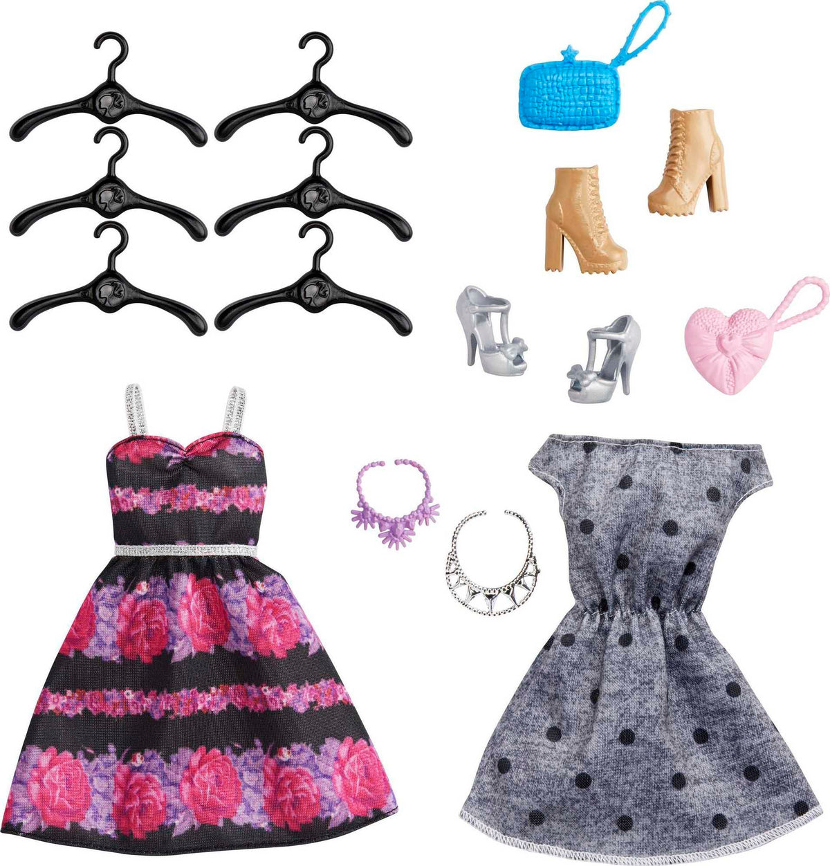 Barbie Fashionistas Doll & Ultimate Closet Playset with Clothes & 12 Accessories, Blonde Fashion Doll & Pink Closet Toy with Storage, Fold-Out Rack