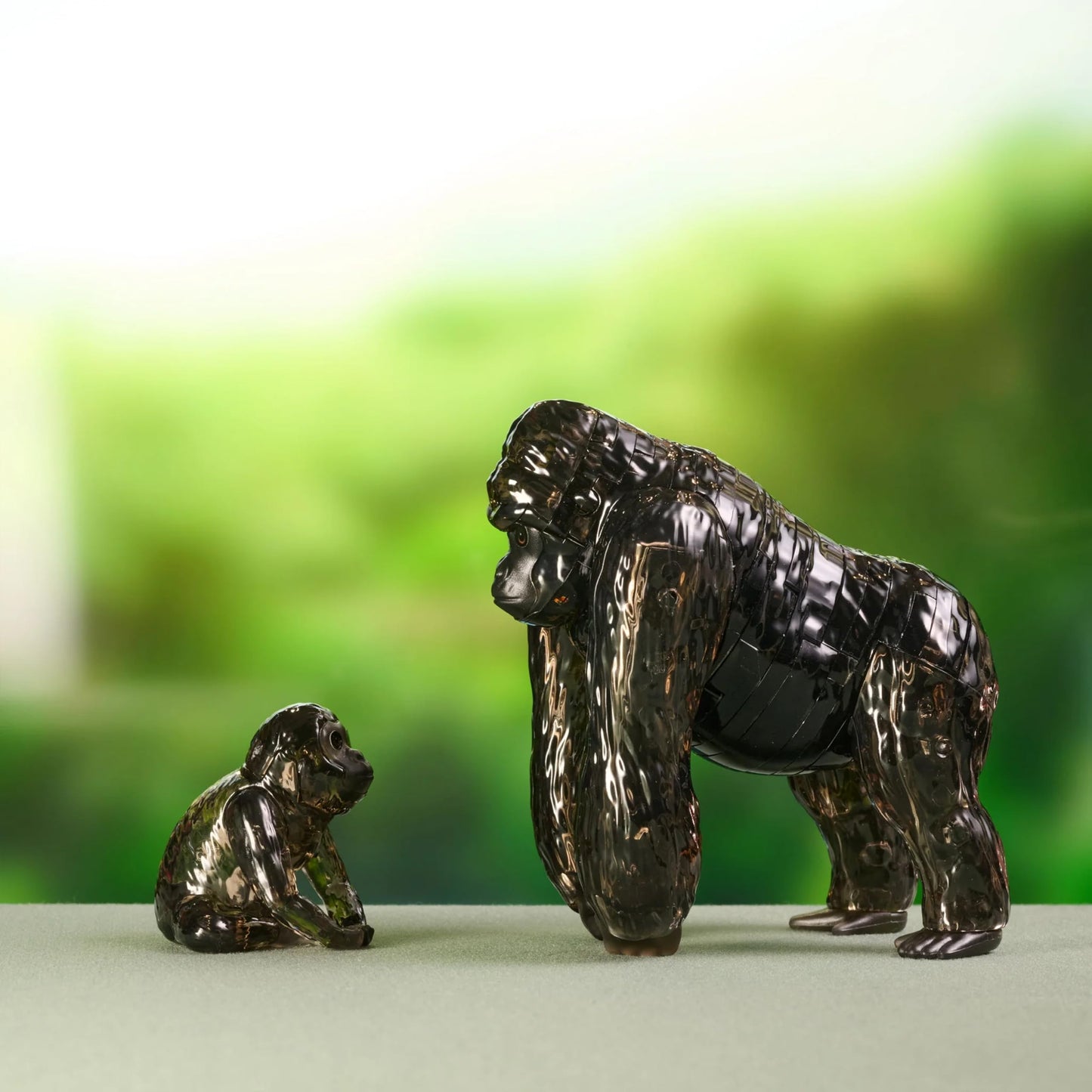Gorilla & Baby Crystal 3D Puzzle, 48-Pc Brain Teaser, Ages 12+