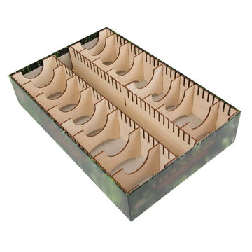 The Broken Token Board Game Organizer - Legendary Encounters Compatible Wood Storage Box with Multiple Dividers