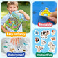 CREATIVETREES 6 Sets Reusable Sticker Book for Toddlers 3-6, Jelly Sticker Books for Toddler, Travel Sticker Activity Toys for Kids 3 4 5 6 Years Old