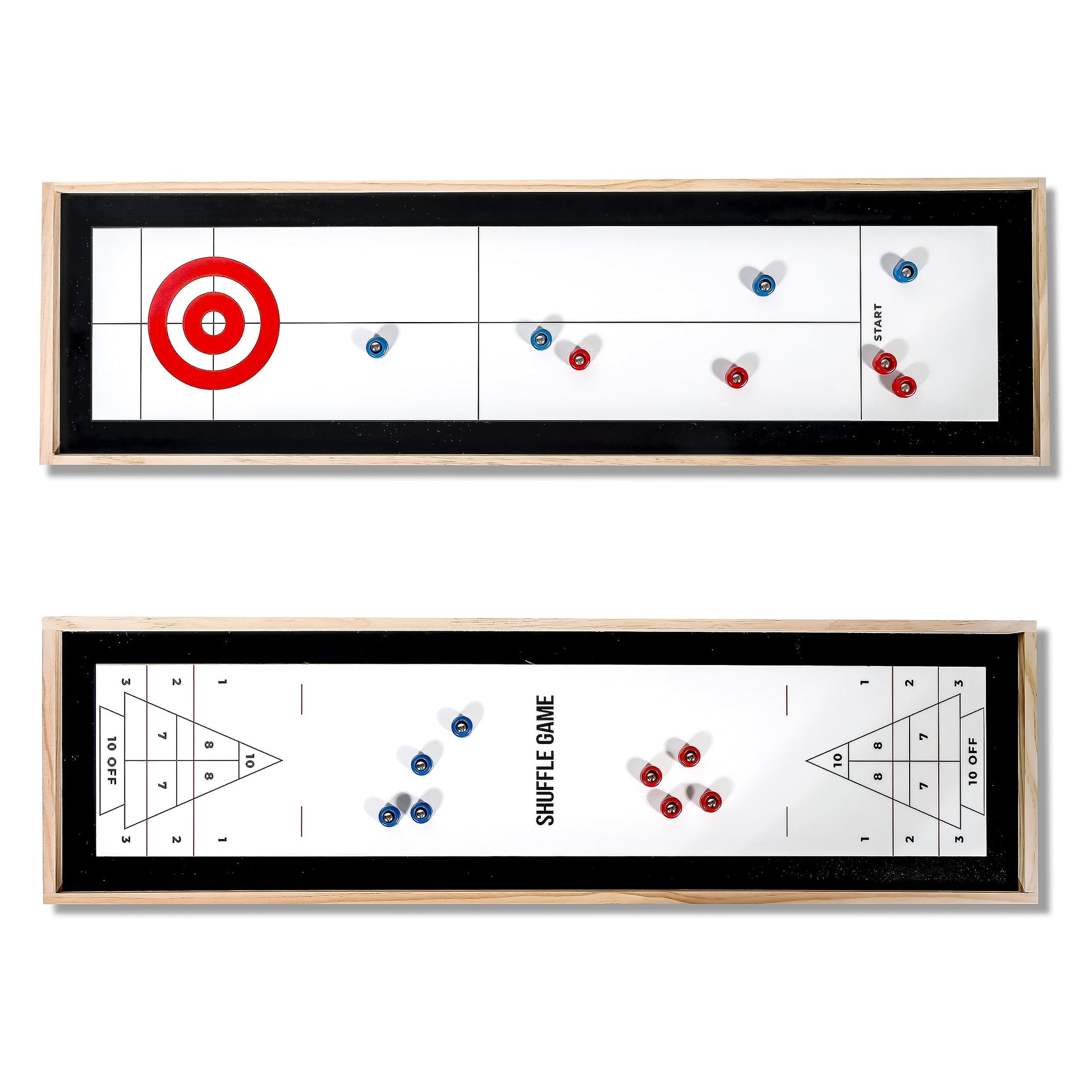 Trademark Innovations Table Top Games Shuffle Board Game Table Portable Game Table Curling Game