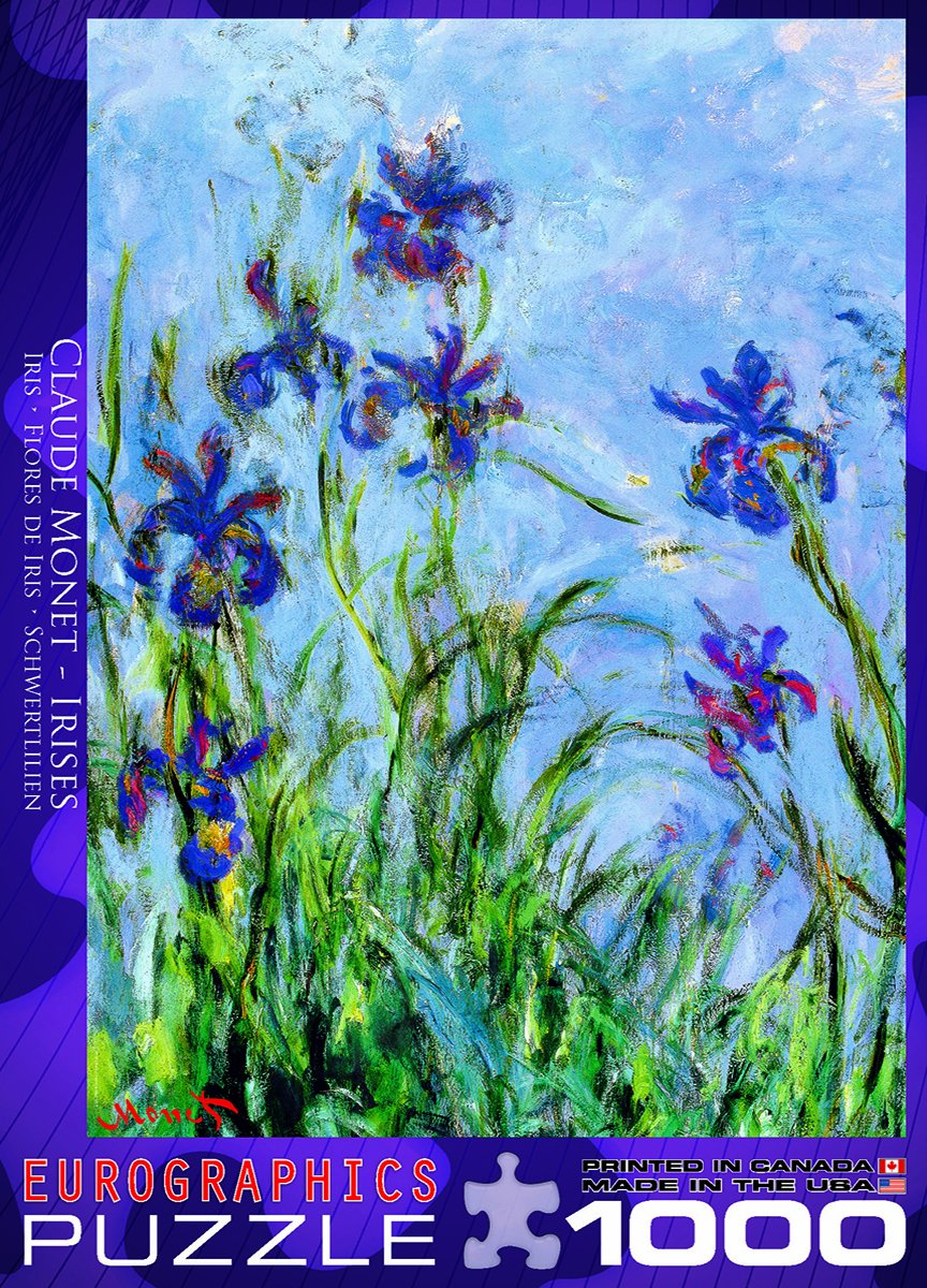 Eurographics Irises by Claude Monet 1000-Piece Puzzle