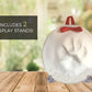 Ultimate Pawprint Keepsake Kit (Makes 2) - Paw Print Christmas Ornament w/ Bonus Personalization Tool & Display Stands! For Dogs, Cats & Pets