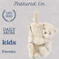 MON AMI Huggie The Bear Plush Lovey, 13.5-Inch Knotted Security Blanket