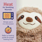 warmies Junior Microwavable & Weighted Stuffed Animals, Sloth - Heated Stuffed Animal Plushie for Warmth & Comfort - Cute Soft Plush Toys for Adults
