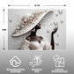 LOTAKDOS Puzzles for Adults 1000 Pieces - Elegant Flower Lady 1000 Jigsaw Puzzle, Beautiful Black and White Beauty Woman?Patchwork Art Challenge