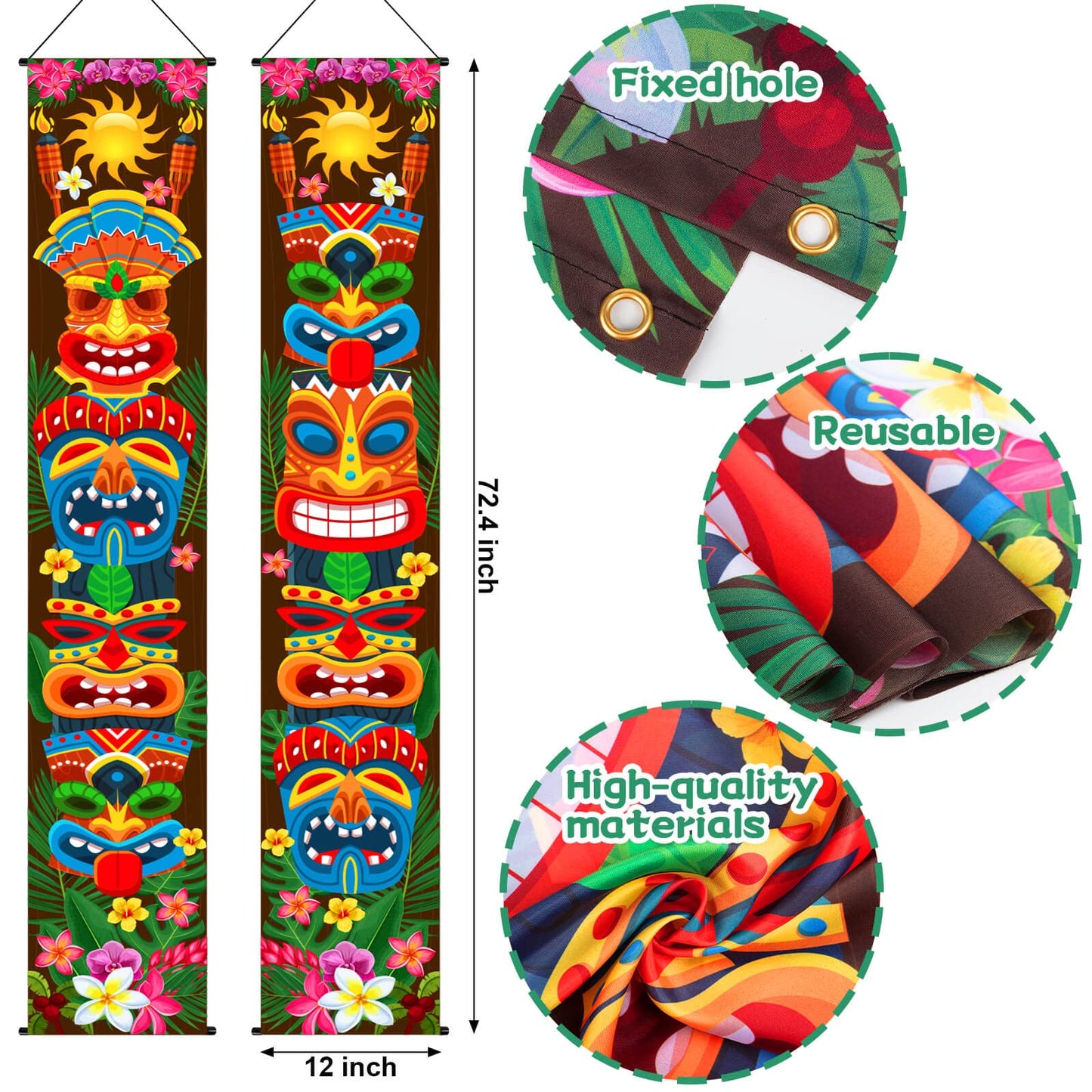 Hawaiian Luau Party Decorations, Tiki Party Decorations