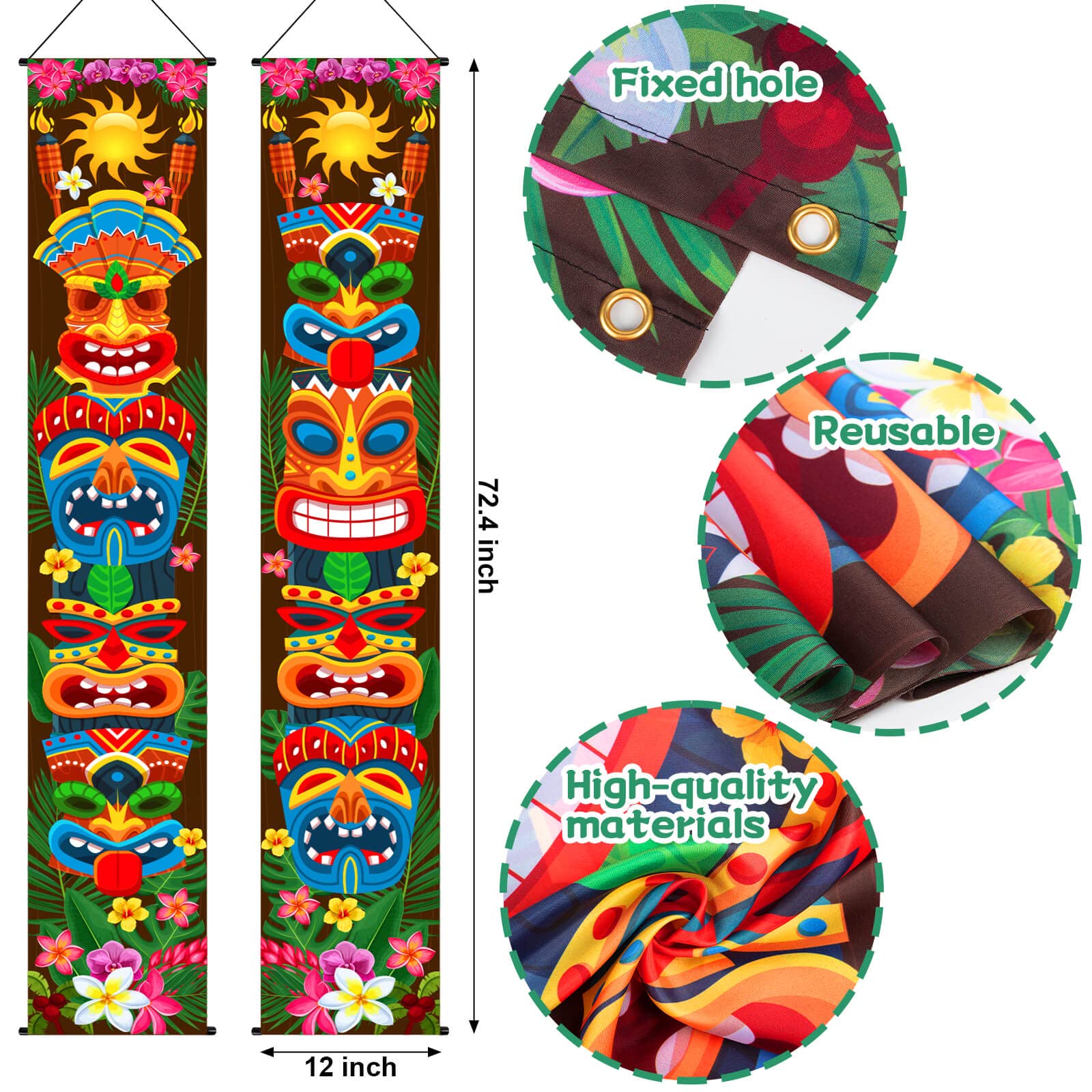 Hawaiian Luau Party Decorations, Tiki Party Decorations