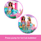 Barbie Dream Pool Playset with 6 Play Areas, Including Slide & Bubbling Hot Tub, Plus 20+ Accessories Like Pet, Floaties & More