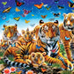 Masterpieces 300 Piece EZ Grip Jigsaw Puzzle - Tiger & Butterflies - 18"x24"