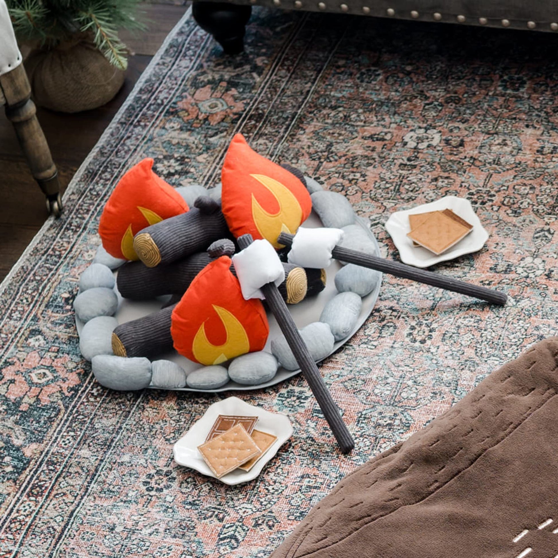 MindWare Oh So Fun Plush Campfire Set