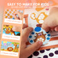 Klever Kits Dot Art Kit for Kids, No Mess Sticker for Toddlers 3-7, Craft Kits, DIY Creative Activity, Travel Toy, Birthday Gifts for Boys Girls