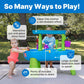 Step2 Rain Showers Splash Pond Toddler Water Table, Outdoor Kids Water Sensory Table, Ages 18+ Months, 13 Piece Water Toy Accessories, Blue & Green