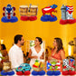 Puerto Rico Party Decorations: 9PCS Puerto Rico Honeycomb Centerpieces for Tables Puerto Rican Rapper Theme Party Decorations Puerto Rican Table Decor