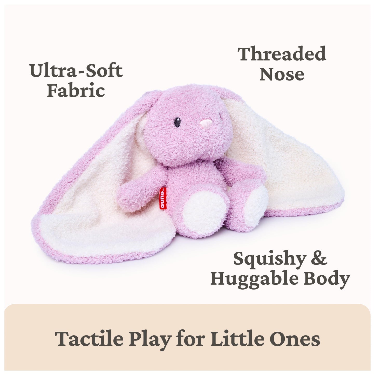 GUND Baby Blankie Pals Bunny 6-Inch Stuffed Animal with Lovey for Ages 0+