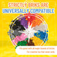 Strictly Briks Building Brick Starter Kit 1008 Pack - Compatible with Lego & All Major Brick Brands, Classic Style Kids Building Blocks Toys, Vibrant