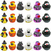 4E's Novelty Halloween Rubber Ducks Bulk - 24 Pack, 6 Variety Themes, 2.5" for Halloween Party Favors for Kids, Goodie Bag Fillers, Jeep Ducking
