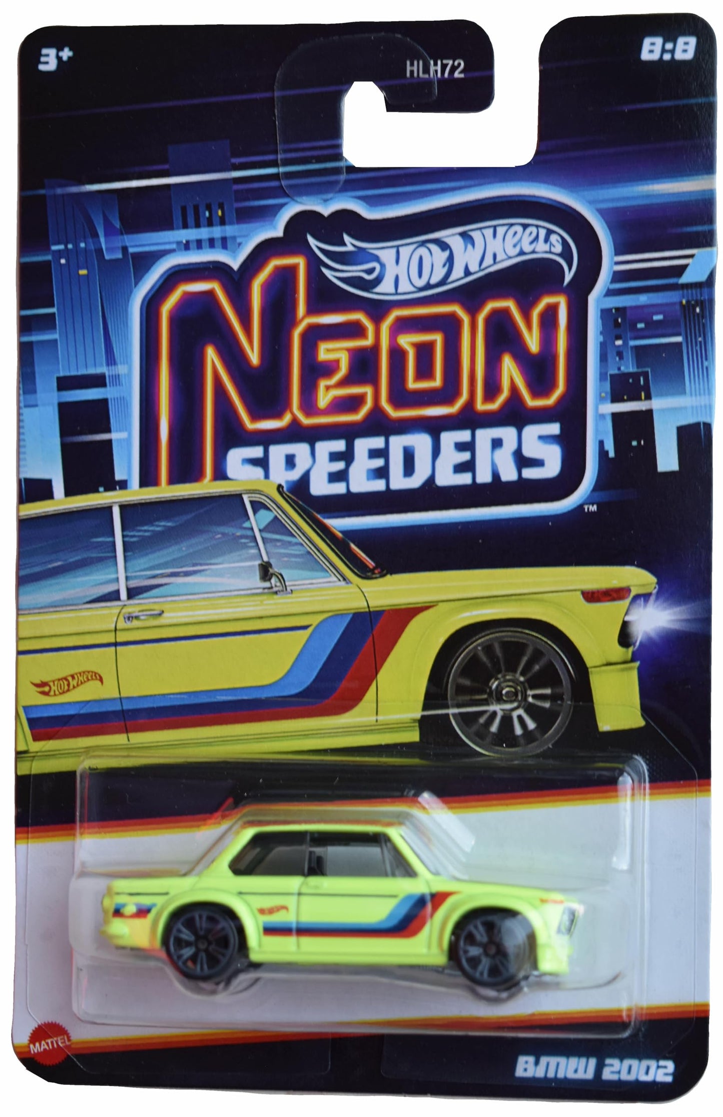 Hot Wheels BMW 2002, Neon Speeders 8/8 [Green]