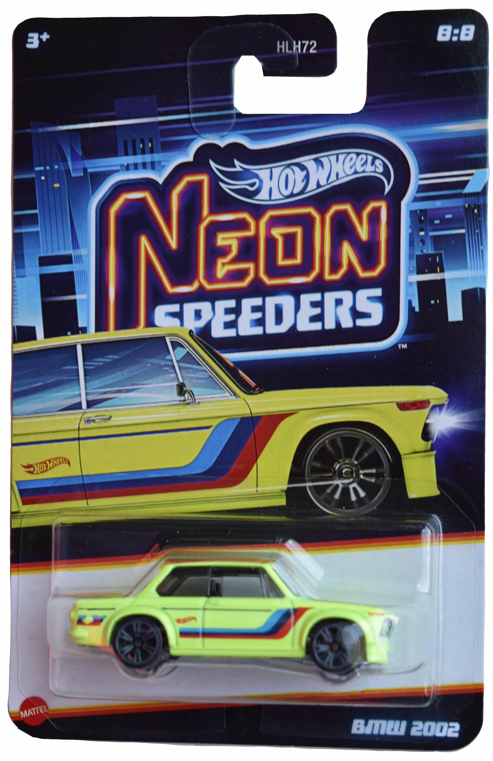 Hot Wheels BMW 2002, Neon Speeders 8/8 [Green]