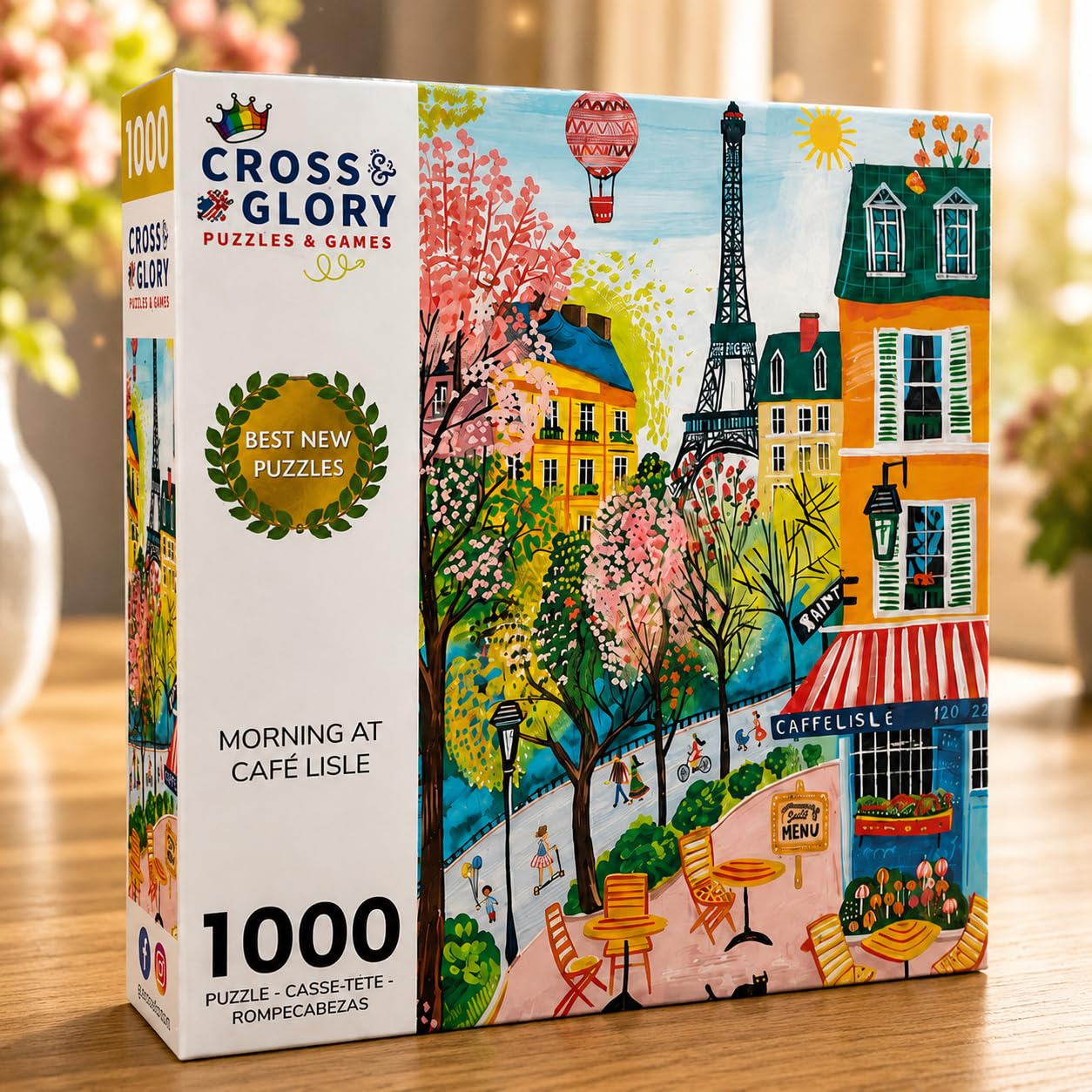 Cross & Glory | Jigsaw Puzzles for Adults | Morning at Café Lisle