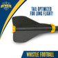 Anywhere Sports Soft Foam Whistle Football (12-Inch Kid Size, Bright Yellow & Silver Trim) - Fun Whistling Sound, Great Practice Ball for Kids