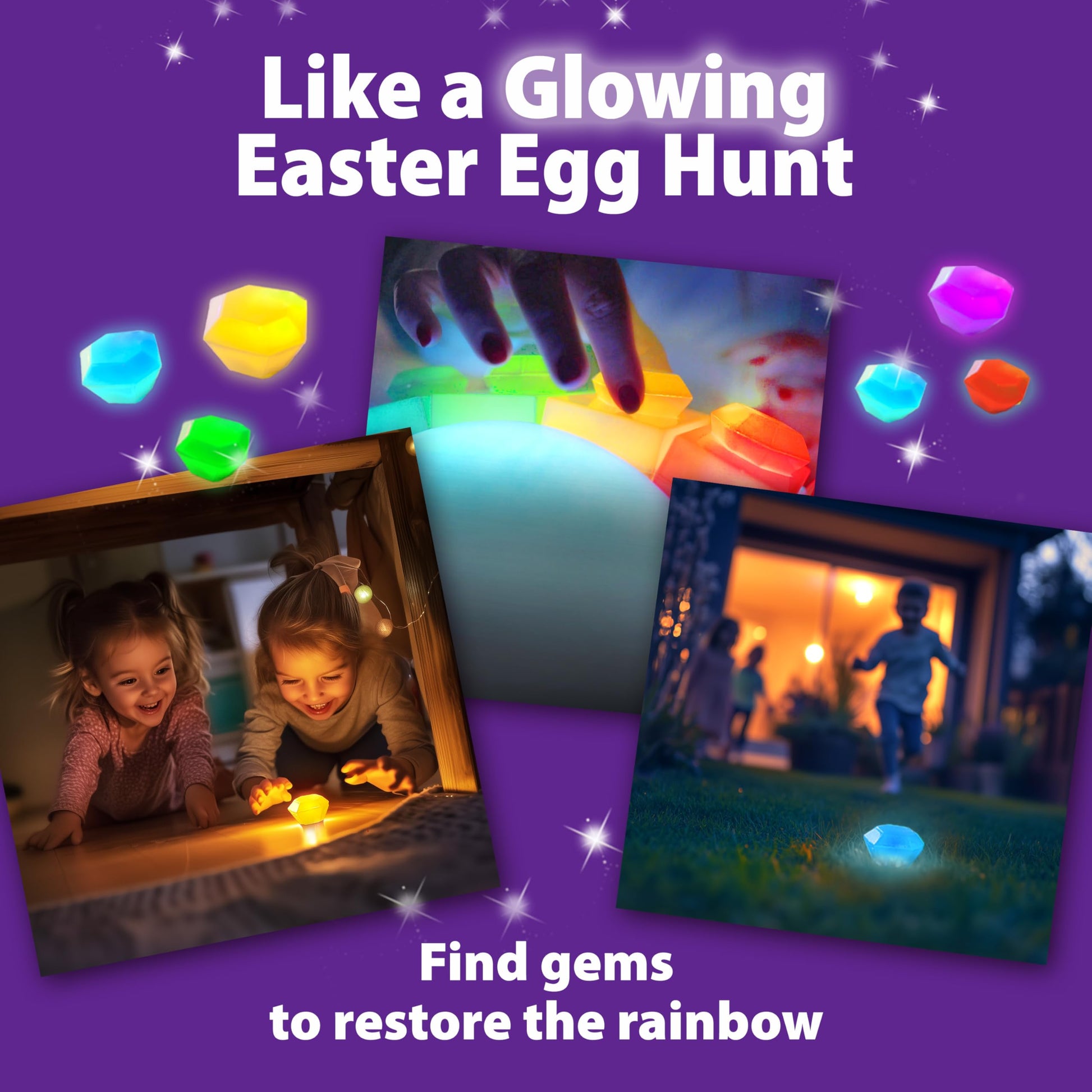 Hide and Seek Meets Rainbow Toys in “Protectors of The Rainbow” | Ages 4-10 | A Musical Treasure Hunt | Easter Egg Hunt & Glow in The Dark Game |