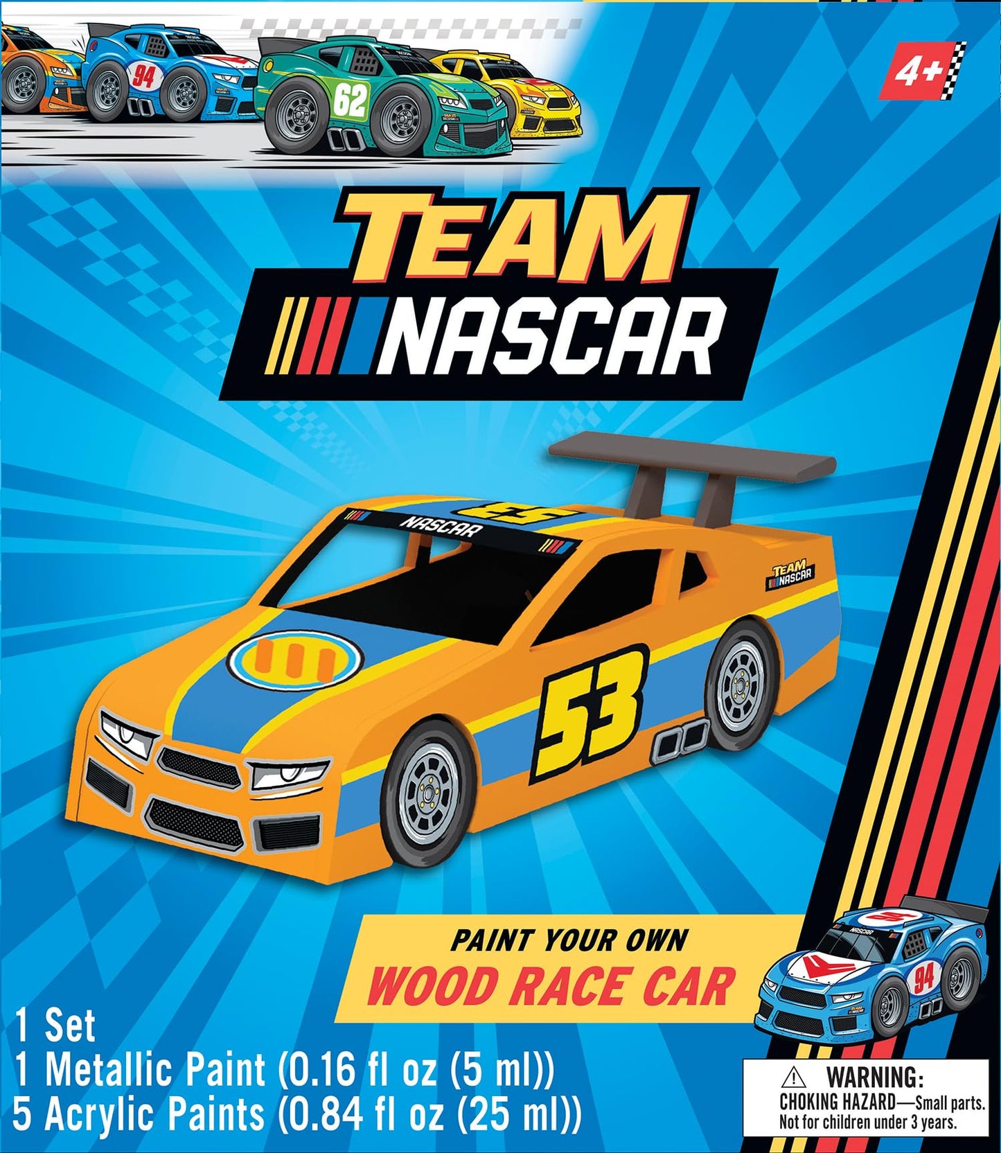 NASCAR - Race Car Wood Paint Kit