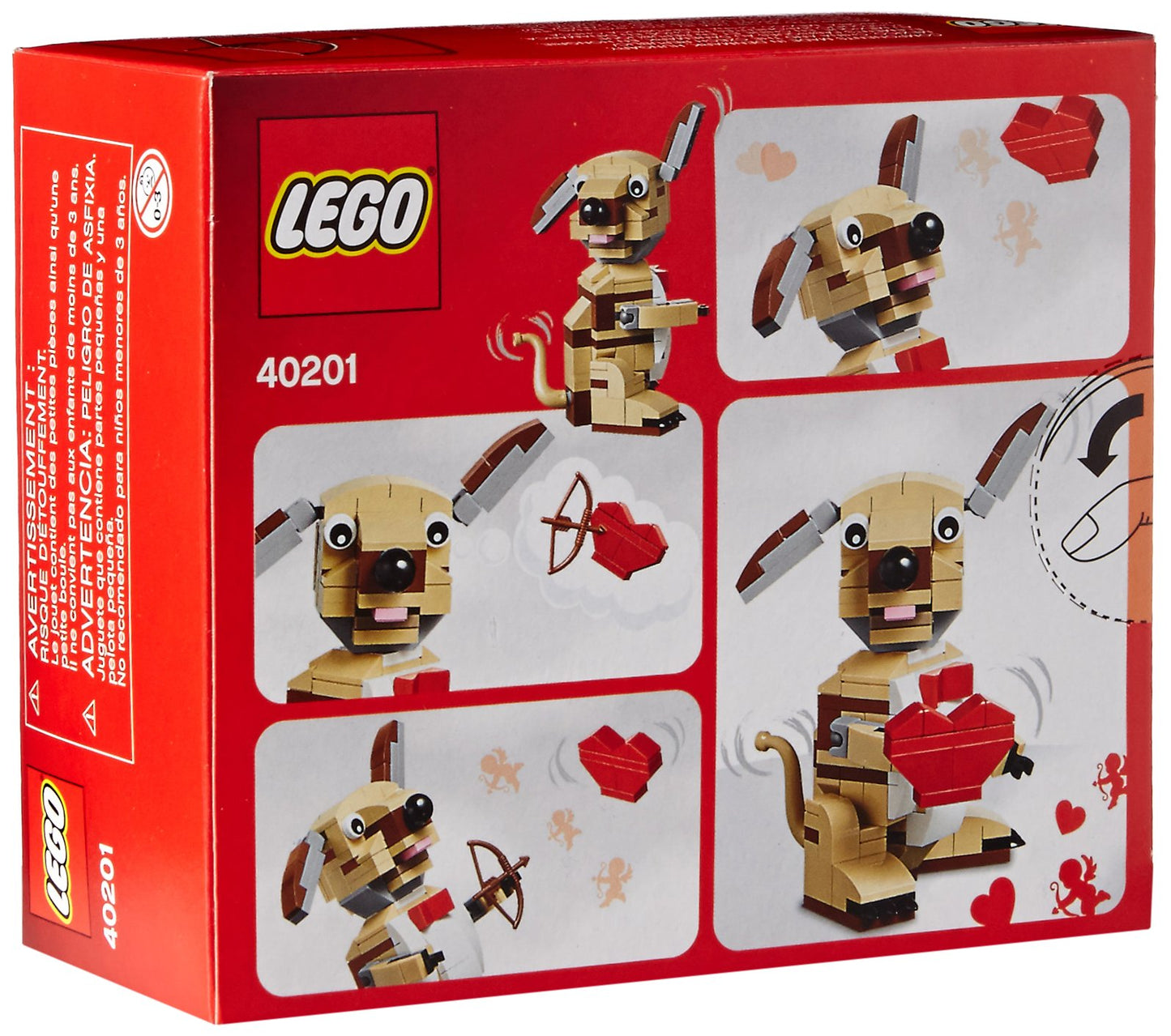LEGO Bricks & More Valentines Cupid Dog 40201 Building Kit