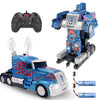Family Smiles Kids Transforming Robot RC Truck Toys Boys Ages 8-13 Remote Control Car Extra Battery