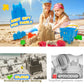 SupMLC 27 Pcs Sand Castle Building Kit Beach Toys with Collapsible Mesh Bag